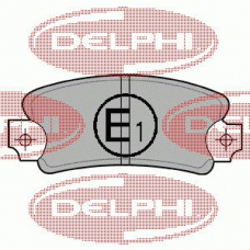 LP146 DELPHI Комплект тормозных колодок, дисковый тормоз