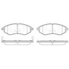 0986 02 KAWE Комплект тормозных колодок, дисковый тормоз