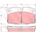 GDB4082 TRW Комплект тормозных колодок, дисковый тормоз