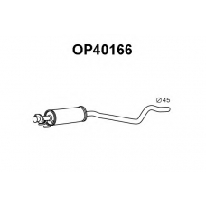 OP40166 VENEPORTE Средний глушитель выхлопных газов