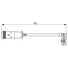 WI0631 BREMSI Сигнализатор, износ тормозных колодок