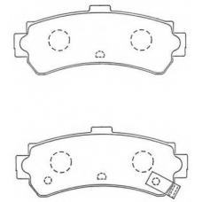 ASN-256 AISIN Комплект тормозных колодок, дисковый тормоз