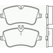 P 50 046 BREMBO Комплект тормозных колодок, дисковый тормоз