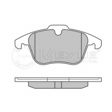025 241 2319/PD MEYLE Комплект тормозных колодок, дисковый тормоз