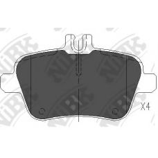 PN31010 NiBK Комплект тормозных колодок, дисковый тормоз