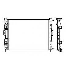 58328 NRF Радиатор, охлаждение двигателя