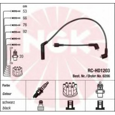 6206 NGK Комплект проводов зажигания