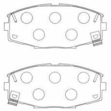 ASN-145 AISIN Комплект тормозных колодок, дисковый тормоз