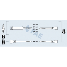83790 FAE Комплект проводов зажигания