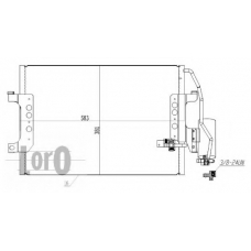 054-016-0005 LORO Конденсатор, кондиционер