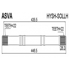 HYSH-SOLLH ASVA Приводной вал