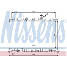 66687 NISSENS Радиатор, охлаждение двигателя