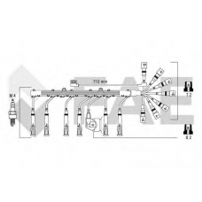 85900 FAE Ккомплект проводов зажигания
