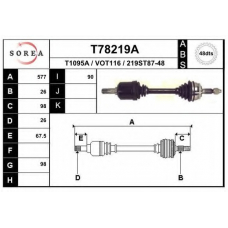 T78219A EAI Приводной вал