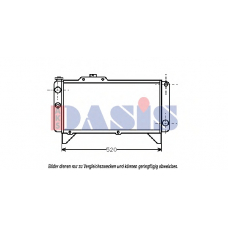200060N AKS DASIS Радиатор, охлаждение двигателя
