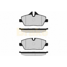 PA1661 BRAKE ENGINEERING Комплект тормозных колодок, дисковый тормоз