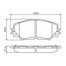 0 986 494 242 BOSCH Комплект тормозных колодок, дисковый тормоз