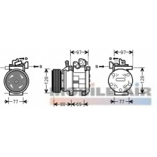 8300K117 VAN WEZEL Компрессор, кондиционер
