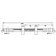 FBH6417 FIRST LINE Тормозной шланг