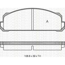 8110 10007 TRIDON Brake pads - front