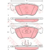 GDB1406 TRW Комплект тормозных колодок, дисковый тормоз