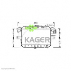 31-0292 KAGER Радиатор, охлаждение двигателя