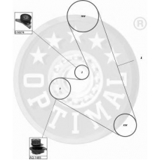 SK-1184 OPTIMAL Комплект ремня грм