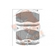 RB2132 R BRAKE Комплект тормозных колодок, дисковый тормоз