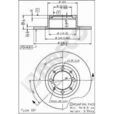 BS 7175 BRECO Тормозной диск