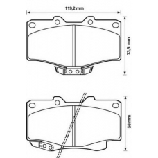 572140S STOP Комплект тормозных колодок, дисковый тормоз