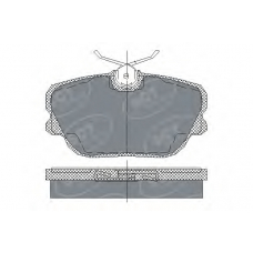 SP 124 PR SCT Комплект тормозных колодок, дисковый тормоз