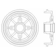 MBD055 MINTEX Тормозной барабан