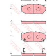 GDB7691 TRW Комплект тормозных колодок, дисковый тормоз