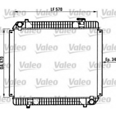 730876 VALEO Радиатор, охлаждение двигателя