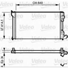 819428 VALEO Радиатор, охлаждение двигателя
