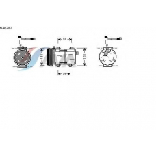 FDAK280 AVA Компрессор, кондиционер