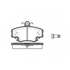 0141.10 REMSA Комплект тормозных колодок, дисковый тормоз