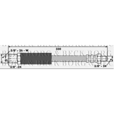 BBH6538 BORG & BECK Тормозной шланг