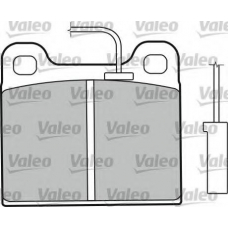 598350 VALEO Комплект тормозных колодок, дисковый тормоз