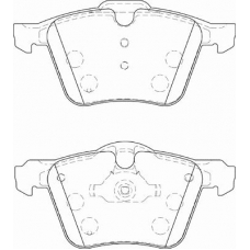 FD7250A NECTO Комплект тормозных колодок, дисковый тормоз
