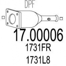 17.00006 MTS Сажевый / частичный фильтр, система выхлопа ог