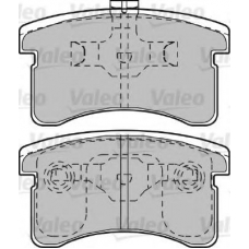 601024 VALEO Комплект тормозных колодок, дисковый тормоз