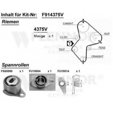 F904346V FLENNOR Комплект ремня грм