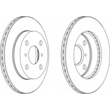 DDF350-1 FERODO Тормозной диск
