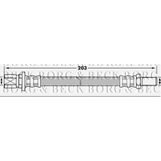 BBH7224 BORG & BECK Тормозной шланг