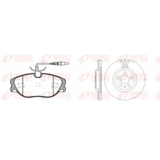 8305.00 REMSA Комплект тормозов, дисковый тормозной механизм
