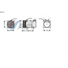 UVK116 AVA Компрессор, кондиционер