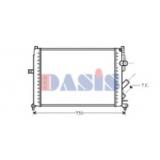 181410N AKS DASIS Радиатор, охлаждение двигателя