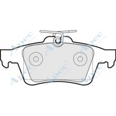 PAD1444 APEC Комплект тормозных колодок, дисковый тормоз