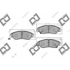 BP1357 DJ PARTS Комплект тормозных колодок, дисковый тормоз